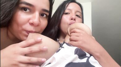 Suck me tits Luna, Im very full!