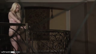 Cuck Husband Lets His Tall Blonde Slut Wife Fuck a Stranger Hard