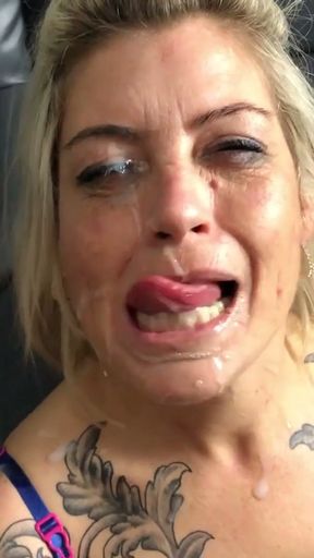 British Milf Filthy Emma gets Facefucked and a Massive Facial   Clip 2