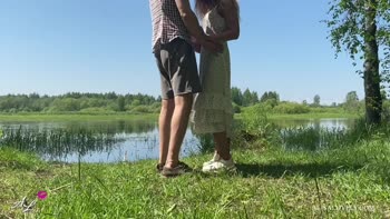 Alisa Lovely's Wild Summer Love: Outdoor Teen (18+) Blowjob & Cumshot
