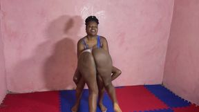 Madina vs Essy in pile driver with a wedgie
