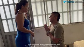 MY HUSBAND LEAVES AND MY EX ARRIVES TO CLAIM HER PUSSY