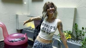 Smelling her panties then fucking her juicy pussy