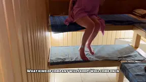Steamy sauna fuck with hot mom and sis