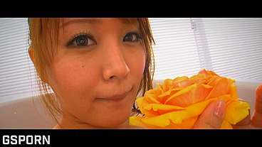 Wet sex in the bathroom fucking a big tits japanese teen with creampie
