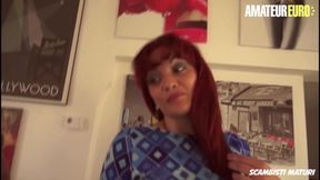 AMATEUR EURO - Mature Italian Slut Mary Rider Threesome With Horny Dudes