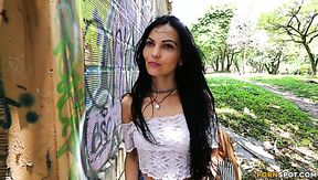 Alluring brunette hussy Katty Doll gets drilled hard