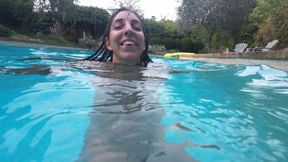 I fuck my ex-girlfriend in her new boyfriend&#039;s pool