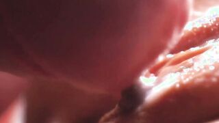 SLOW-MO macro pussyfucking. Creamy snatch