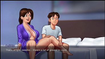 Creampie surprise from a sultry stepmom