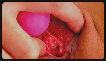 Insolent babe plays with Japanese dildo in solo