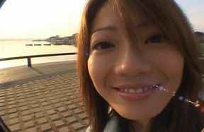 Hot Asian Model Juri Wakatsuki Sucks Cock Wildly On Street Blowjobs