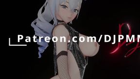 Star Rail Silverwolf: Erotic MMD session in Blender