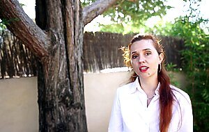 Redhead and small tits nurse first porno casting