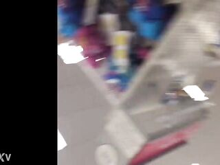 upskirt of aged granny in Target