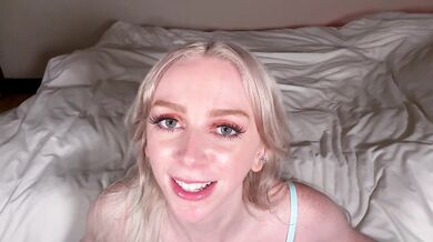 Skinny Freckle Blonde Begs Owned Cum Face Edging Destroyed JOI