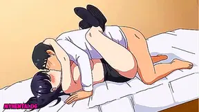Busty Roommate Teases with Steaming Hot Hentai Action