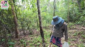 Thai teens get lost and have wild sex in the forest