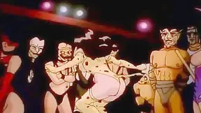 Slave Girls Entertain Crowds with Steamy Hentai Orgy at Wild Party