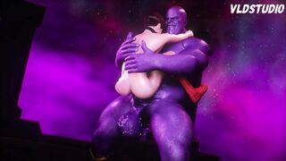 Thanos Pokes Sissy Spidermans Booty Stiff