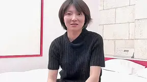 Sweet Japanese MILF takes on two hard cocks