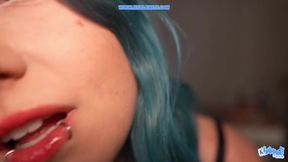 French egirl blowjob too comfy ASMR JOI virtual sex solo dildo pounding