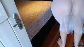 My Stepmother Was in Bed and I Went to Call Her and Came Across Her Wearing Thong Panties.