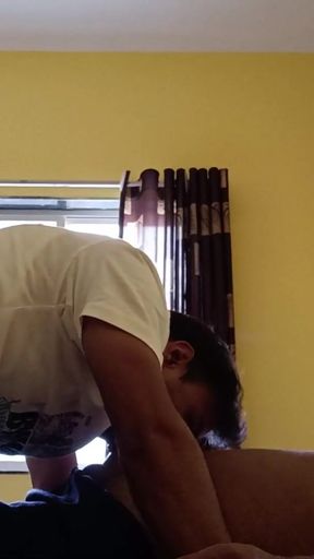 Indian desi police officer get sucked and fucked by neighbour   Clip 1