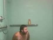 Nicholas Ryder Plays With His Toys in a Public Gym Shower