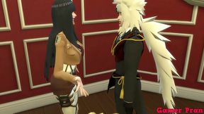 Hinata's Bouncy Boobs Tempt Jiraiya in Naruto Hentai Group Scene