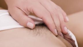 ”Petite teen lesbian tasting her lesbian GFs trimmed cunt”