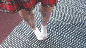 Pretty white ankle socks