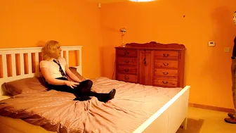 Bound sissy twink gets messy anal punishment in hardcore session