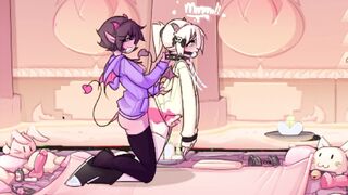 Max the Elf gets her big cock satisfied by a massive futa in this hentai game with Kappy Kuu