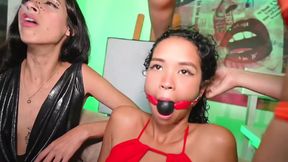 We put dildo in her ass while she&#039;s locked in the lock-up GGmansion