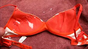 Cum on Christmas Bra in July