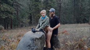 MILF Gets Creampied on Forest Park Path