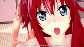 rias gremory fucked in the bathroom - full scene for reds - hs dxd ntr madness 10 - full movie on sheer & ptrn: fantasyking3