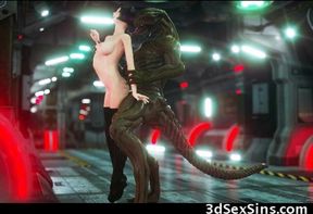 SciFi Monster Aliens Fuck Girls