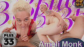 Ameli Monk - Hottest Porn Video Cowgirl Incredible Show