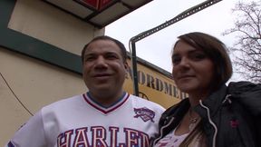 Sexy German babe rides dick in her bedroom