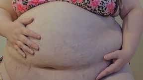 Fat feedee eats donuts