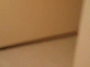 Taking my dick out and masturbating in a public hallway