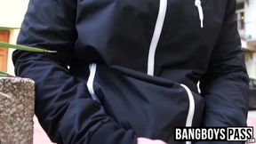 Cute young cock sucker gets a mouthful of dick and cum