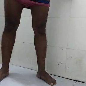 Handsome Indian guy oiling his penis to grow longer and enjoy suya scene is the guy that girls love