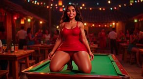 Hot Slim Favelada With Big Ass Dances Wildly At Pagode Gets Naked On Table Then Squats To Pee In Dark Alley