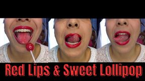 Enjoy this sweet lollipop with me -Mouth-tongue fetish