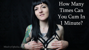 How Many Times Can You Cum In 1 Minute?