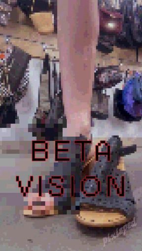 Pixel Feet Slip In and Out of Heels At The Store