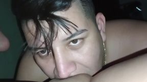 my cuckold hubby licks all my clitoris before fucking me in misionary after i got fucked by my young stud